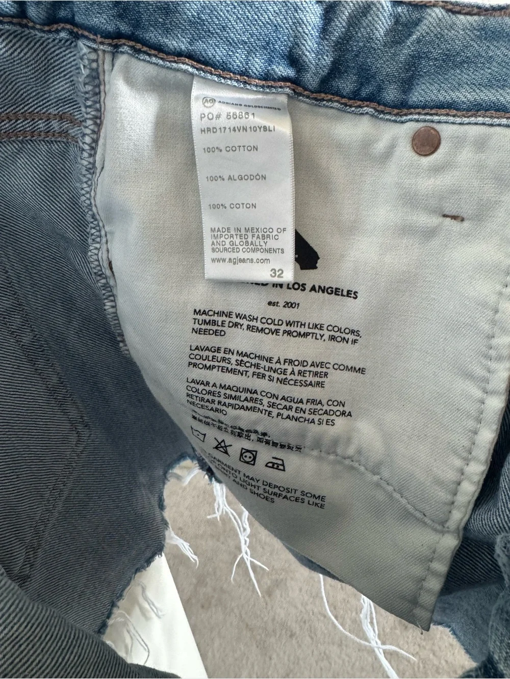 AG Adriano Goldschmied Hailey Cut-Off Ex-Boyfriend Shorts
